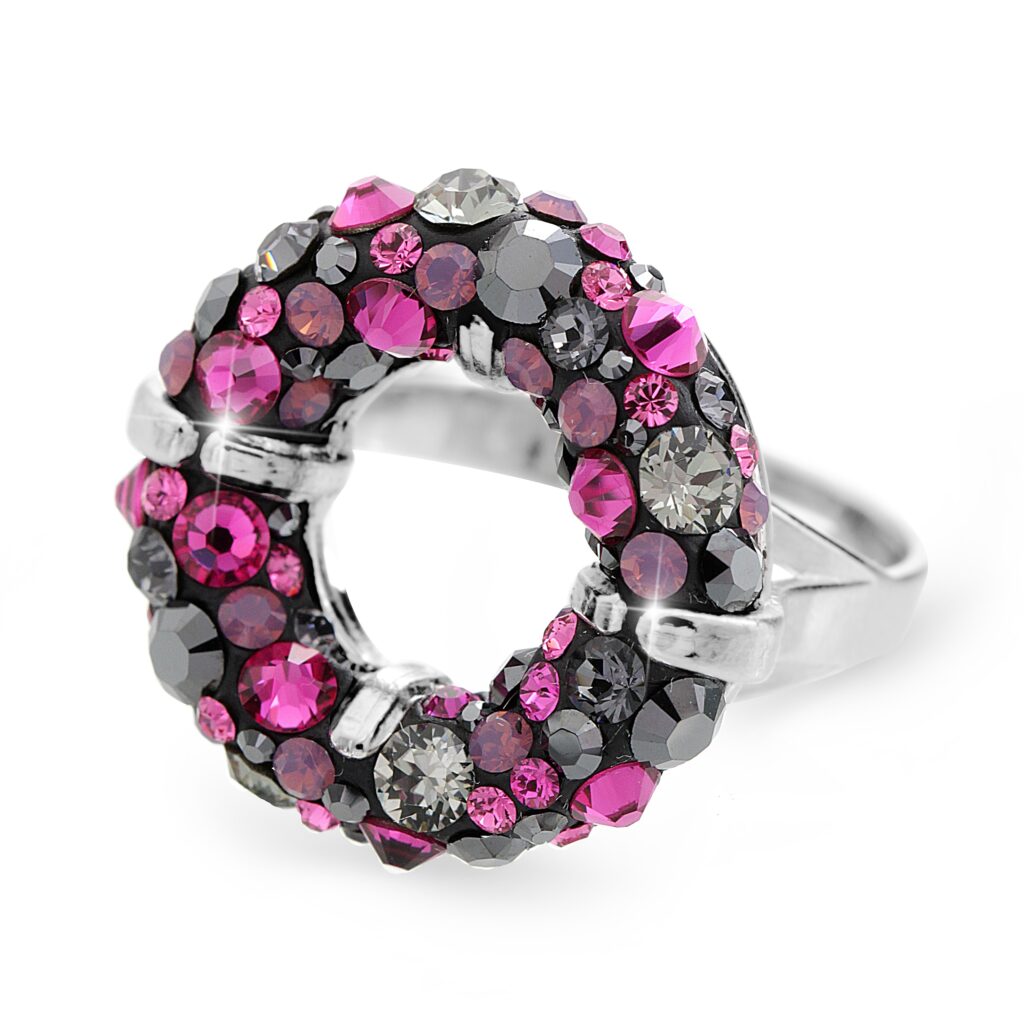 Sterling Silver Swarovski Crystals Ring